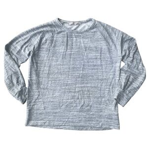Athleta Women’s Small S Sweatshirt Gray Crewneck Oversized Stretch Lightweight